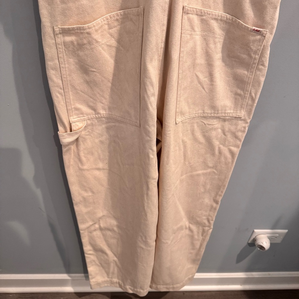 NEW Alex Mill Straight Leg Overall in White Denim, Size M - Picture 11 of 11